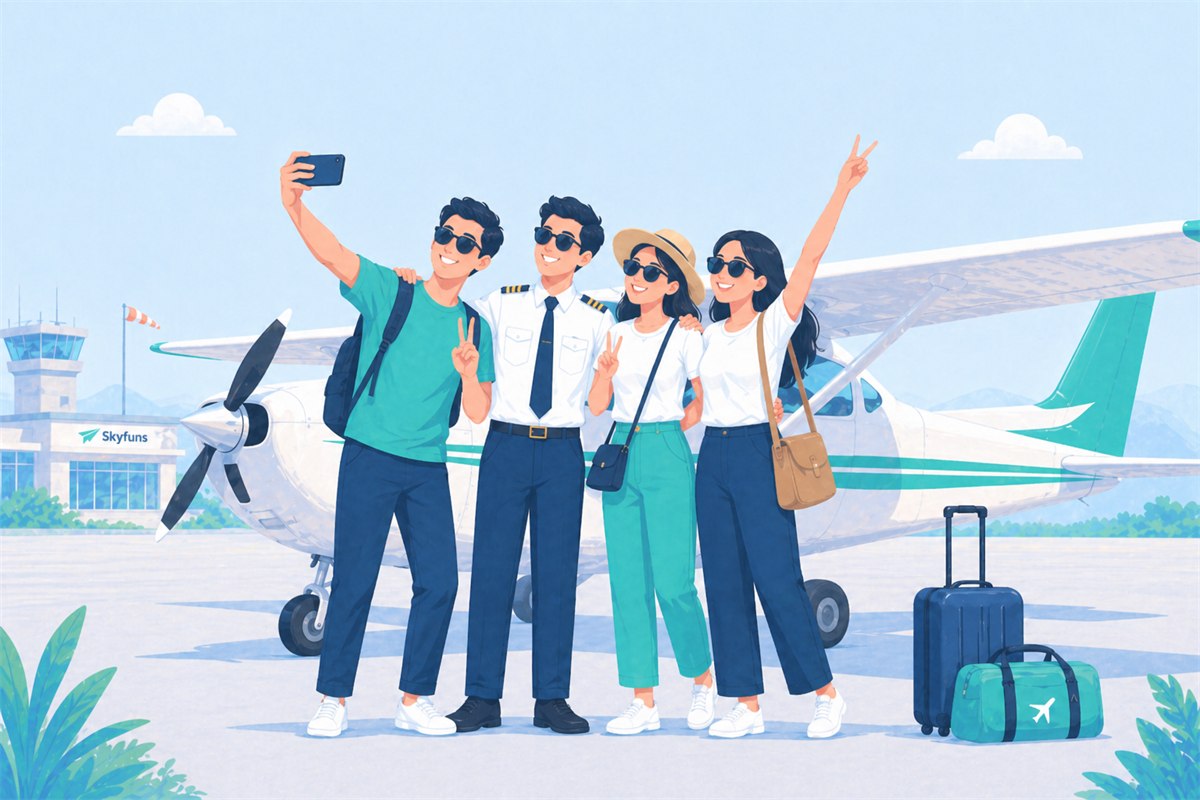 SkyFuns event community illustration